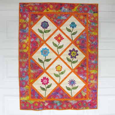Summer Flowers Quilt Pattern by Connie Kresin