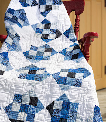 Tilted Nine Patch Quilt Pattern by Missouri Star