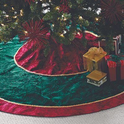 Two-Piece DIY Christmas Tree Skirt by Taste Of Home