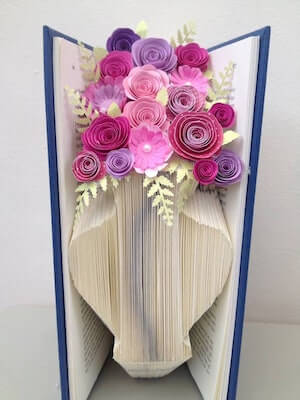 Vase Book Folding Pattern by Foldilocks