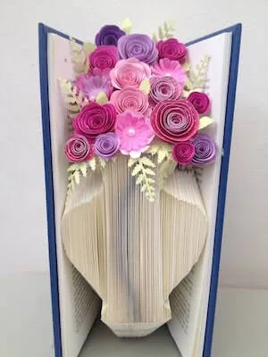 15 Book Folding Patterns 8 Vase Book Folding Pattern by Foldilocks