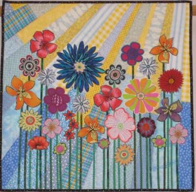 Whimsical Garden Wall Quilt Pattern by Tina Curran