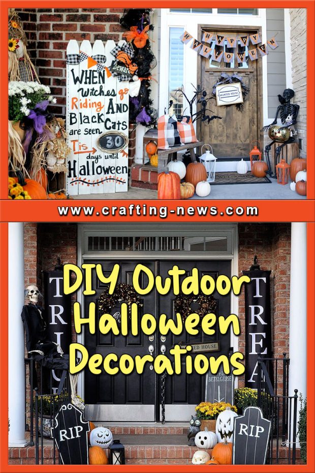 DIY OUTDOOR HALLOWEEN DECORATIONS