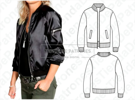 Bomber Jacket Tutorial by AnySewingPattern