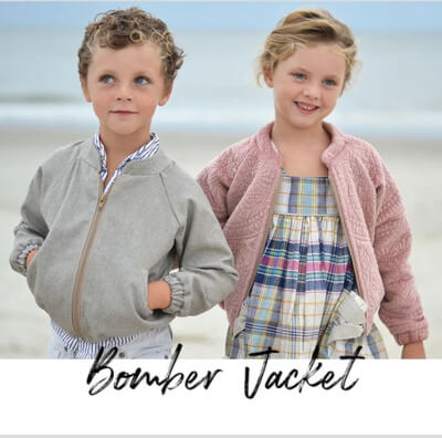 Children's Bomber Jacket Sewing Pattern by rebeccajpage