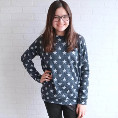 Easy Sweatshirt Sewing Pattern by WardrobeByMe