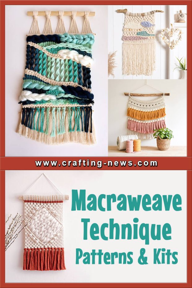 MACRAWEAVE TECHNIQUE WITH 10 PATTERNS AND KITS