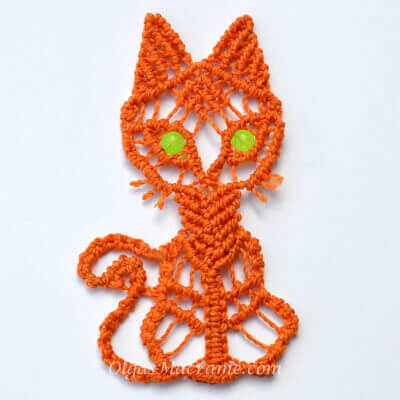 Macrame Cat Pattern by OlgasMacrameSite