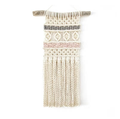 Patrón de tejido de macramé para colgar en la pared por HomeVibesMacrame