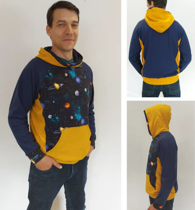 Men's Sweatshirt Pattern by PeekabooPatternShop