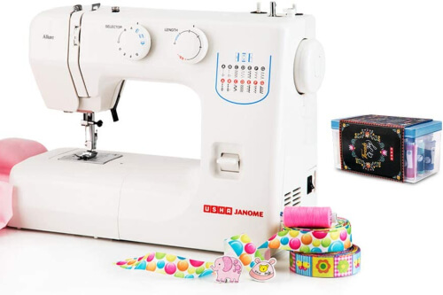 Usha Janome Allure Automatic Zig-Zag Electric Sewing Machine with 21 Stitch Function