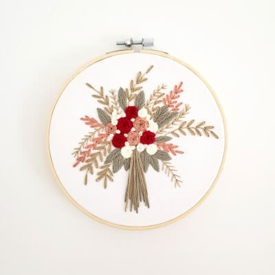 Wedding Bouquet Embroidery Pattern by CuteLittleHoop