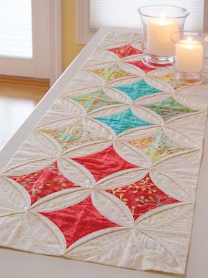Calypso Table Runner Quilt Pattern by Quilting Daily