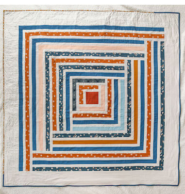Campfire Scrappy Modern Quilt Pattern by Suzy Quilts
