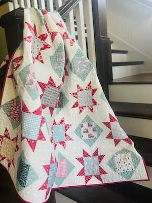 Charms And Stars Quilt Pattern by Easy Piecy Quilts LLC