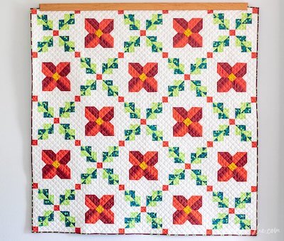 Christmas Irish Chain Quilt Pattern by Sew Can She