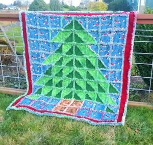 christmas tree rag quilt pattern