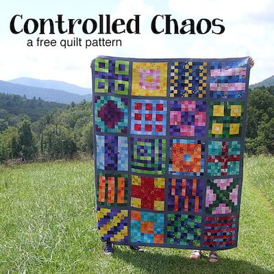 Controlled Chaos Scrappy Quilt Pattern by Shiny Happy World