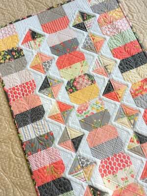 Diamond Trail Charm Pack Runner Pattern by Carried Away Quilting