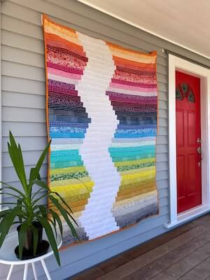 Easy Beginner Strip Quilt Pattern by Kohatu Patterns