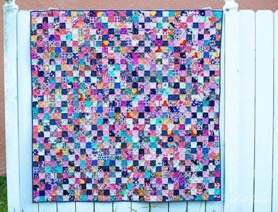 Easy Patchwork Quilt Pattern by Sew Can She