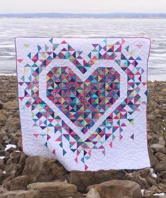 Exploding Heart Quilt Pattern by Slice Of Pi Quilts