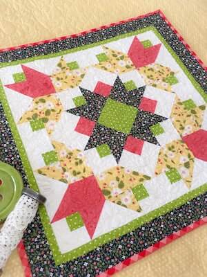 Fat Quarter Flourish Quilt Pattern by Carried Away Quilting