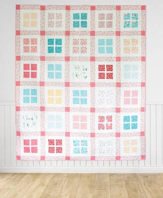 Gingham Windows Quilt Pattern by Flamingo Toes