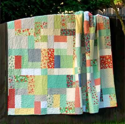 Grande Scrappy Tiles Quilt Pattern by Meadow Mist Designs