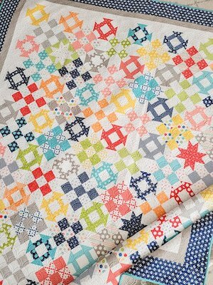 Happy Go Lucky Fat Quarter Quilt Pattern by A Quilting Life