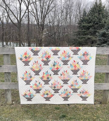Happy Scrappy Baskets Quilt Pattern by Coriander Quilts