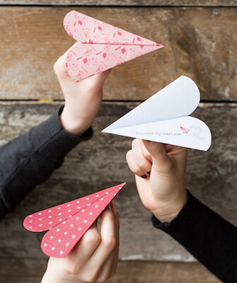 Heart Paper Airplane by Lia Griffith