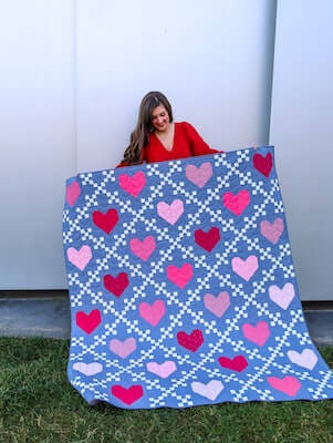 Heirloom Hearts Quilt Pattern by Lo And Behold Stitchery