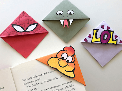 Paper Heart Craft - Easy Heart Origami Bookmarks (simple STEAM