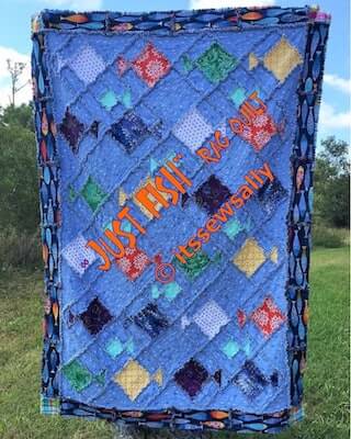 Just Fish Rag Quilt Pattern by It's Sew Sally