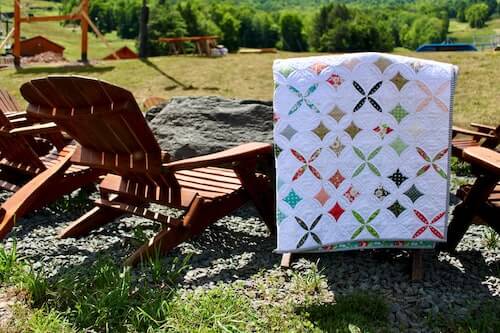Modern Cathedral Window Quilt Pattern by Quilting Wemple