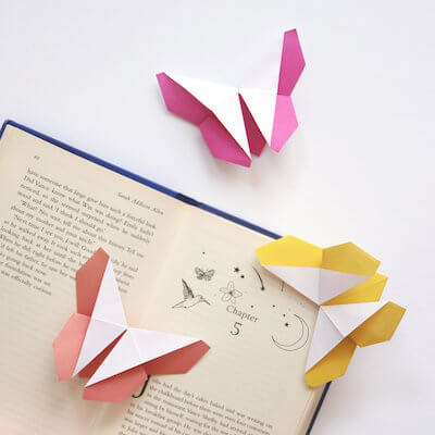 Origami Butterfly Bookmark by Gathering Beauty