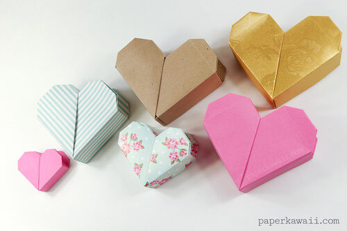 Origami Heart Box by Paper Kawaii