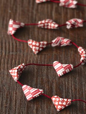 Origami Heart Garland by Alyssa And Carla