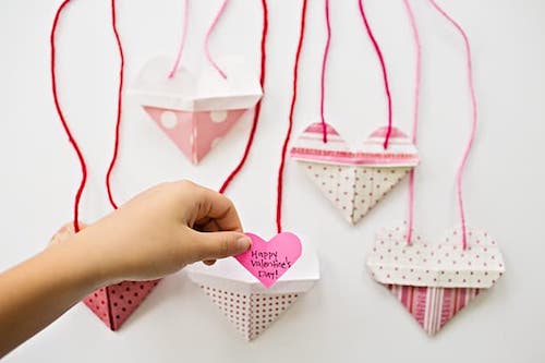 Origami Heart Pocket Necklaces by Hello Wonderful