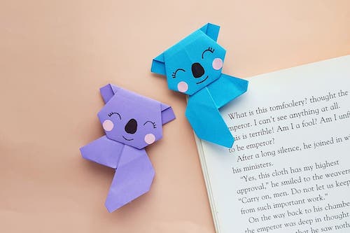 Origami Koala Bookmark by Big Family Blessings