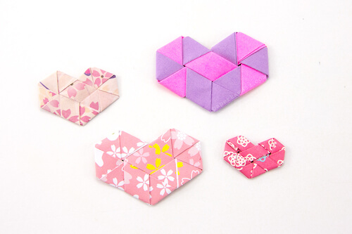 Origami Woven Paper Hearts Tutorial by Paper Kawaii