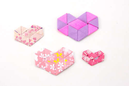 Tutorial de corazones de papel tejido de origami por Paper Kawaii