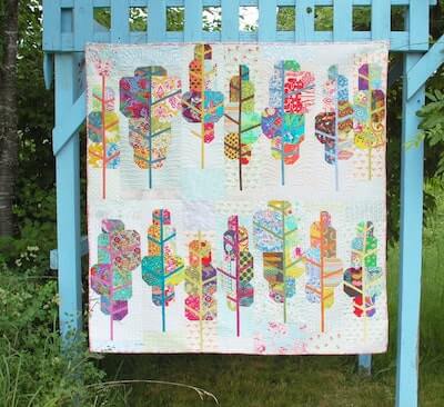 Painted Forest Scrappy Quilt Pattern by Blue Nickel Studios