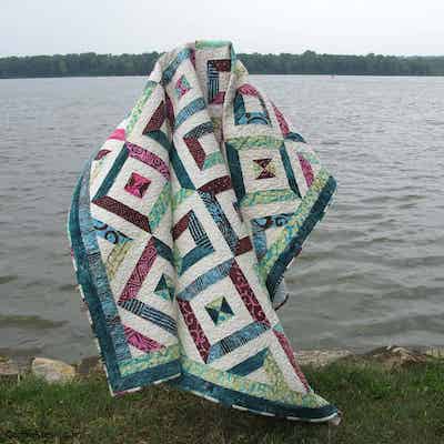 Petunia Strings Quilt Pattern by Connie Kresin
