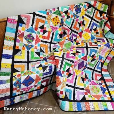 Puzzle Box Quilt Pattern by Nancy Mahoney Designs