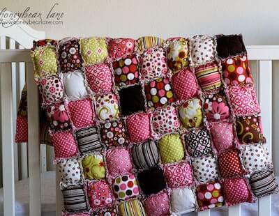 Rag Puff Quilt Pattern by Honeybear Lane