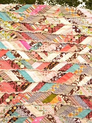 Scrappy Rag Quilt Pattern by A Vision To Remember