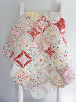 Easy Cathedral Window Quilt Pattern by Quilting In The Rain