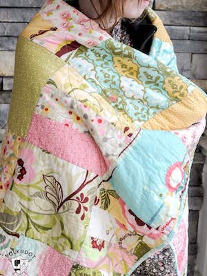 Snuggly Pre-Cut Layer Cake Quilt Pattern by Polka Dot Chair